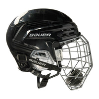 Bauer Re-Akt 85 Eishockeyhelm Combo mit Gitter schwarz - senior S