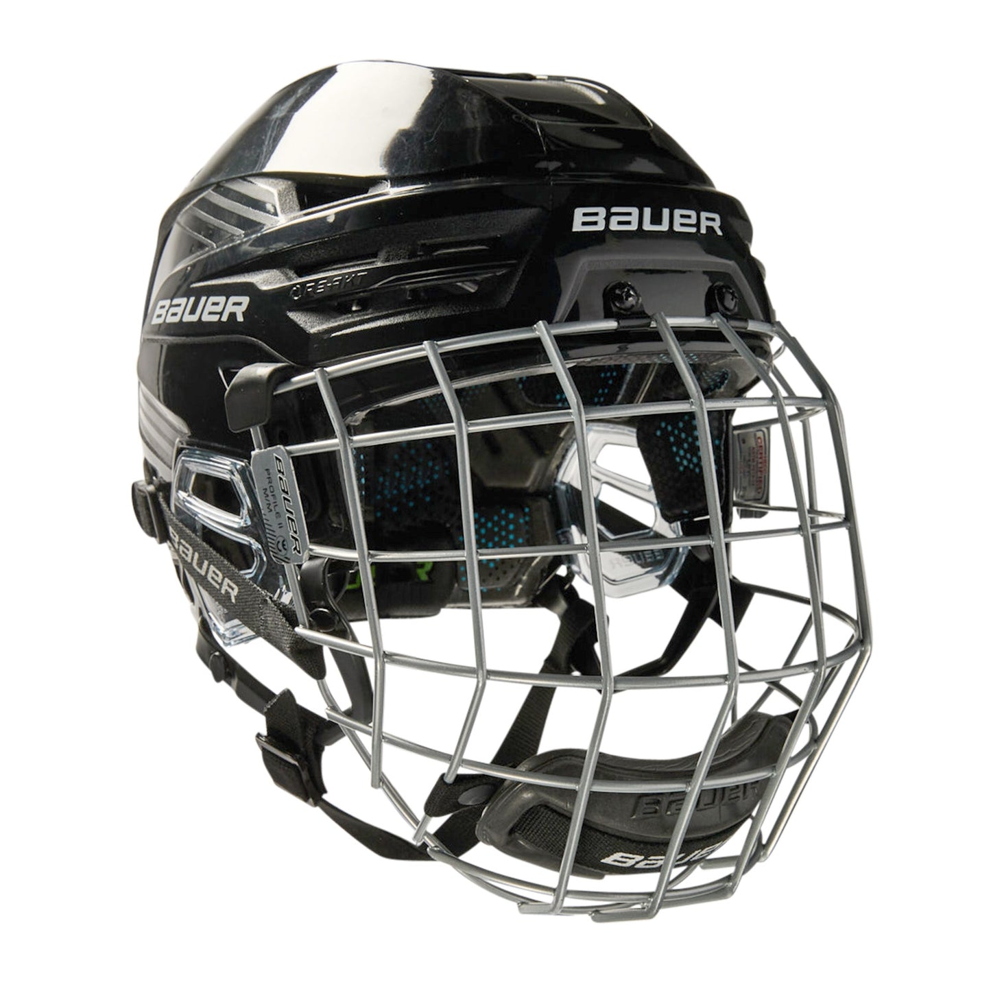 Bauer Re-Akt 85 Eishockeyhelm Combo mit Gitter schwarz - senior S