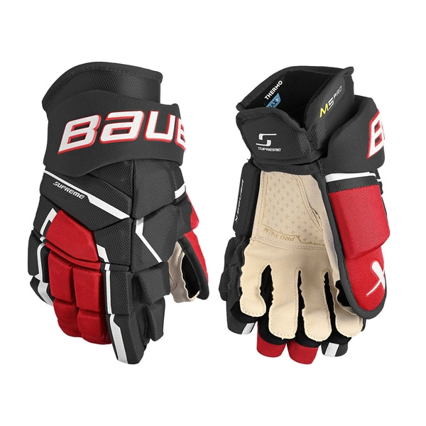 Bauer Handschuhe S23 Supreme M5 Pro schwarz/rot Intermediate 13"