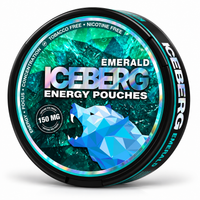 Iceberg Pouches Energy Emerald Apfel Citrus – 150 mg Koffein, ohne Nikotin