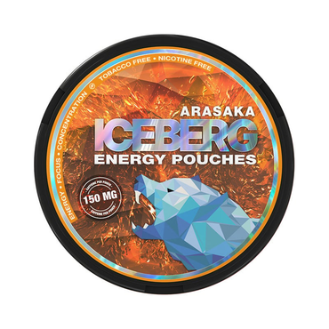 Iceberg Pouches Energy Pfirsich Arasaka – 150 mg Koffein, ohne Nikotin