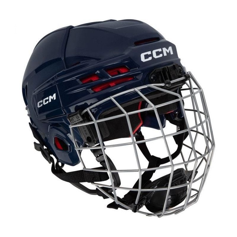 CCM Eisockeyhelm youth TAC 70 Combo mit Gitter navy