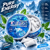 Iceberg Energy Pouches  - Menthol 75 mg Koffein,