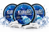 3x Iceberg Pouches Black Energy – 150 mg Koffein, ohne Nikotin