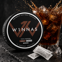 W1NNAS Energy Pouches Cola – Koffein Pouches ohne Nikotin