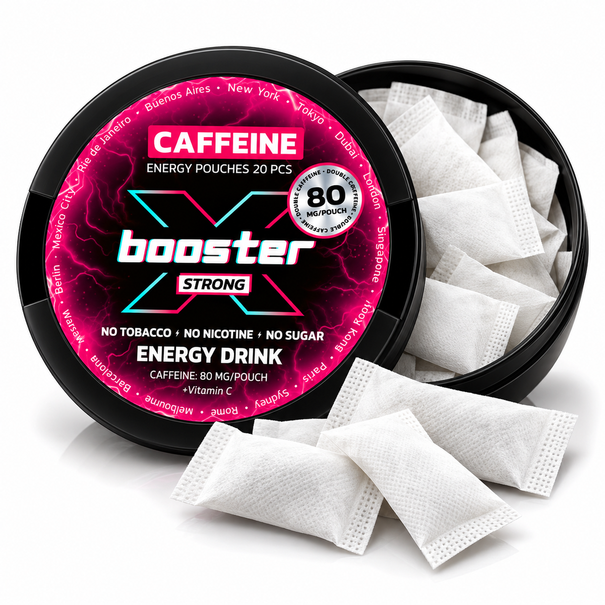 X-Booster Energy Drink Pouches 80 mg Koffein