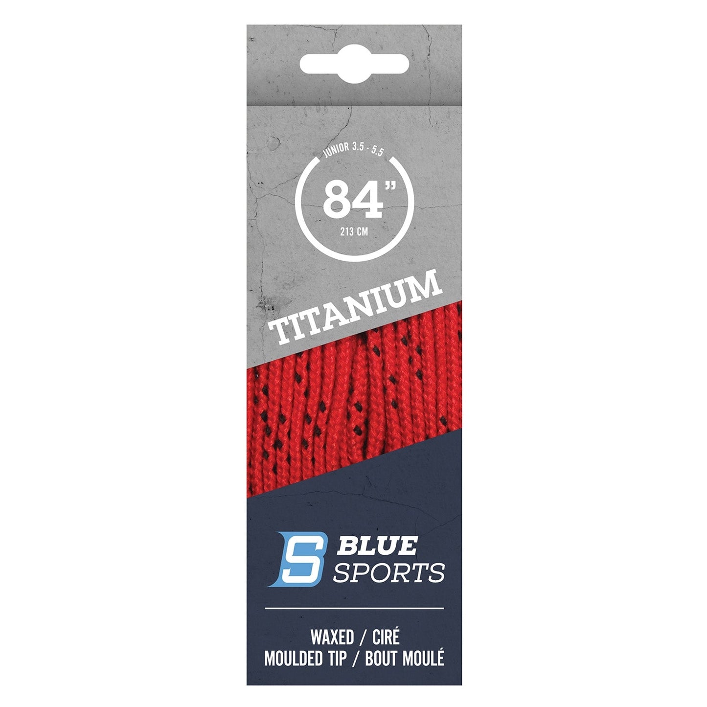 Titanum Schnürsenkel Eishockey gewachst 84 Zoll rot