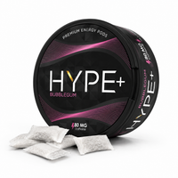 HYPE+ Bubblegum Energy Pouches - Nikotinfreie Bubblegum Pouches