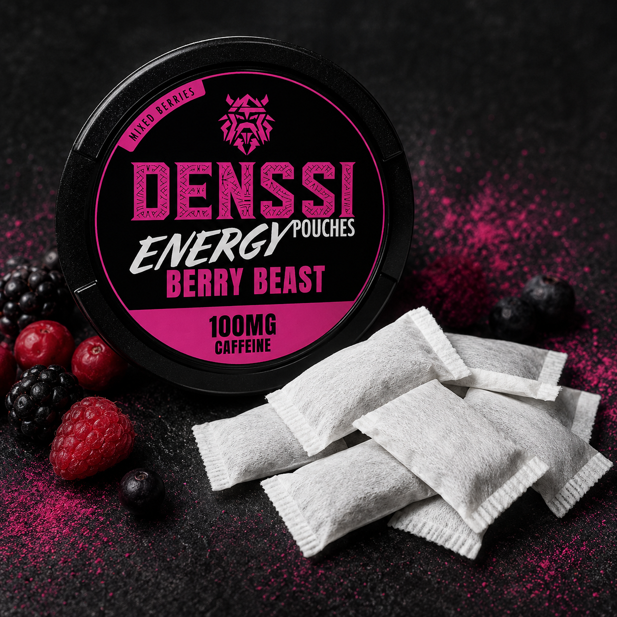 Denssi Energy Berry Beast – Nikotinfreie Energy Pouches