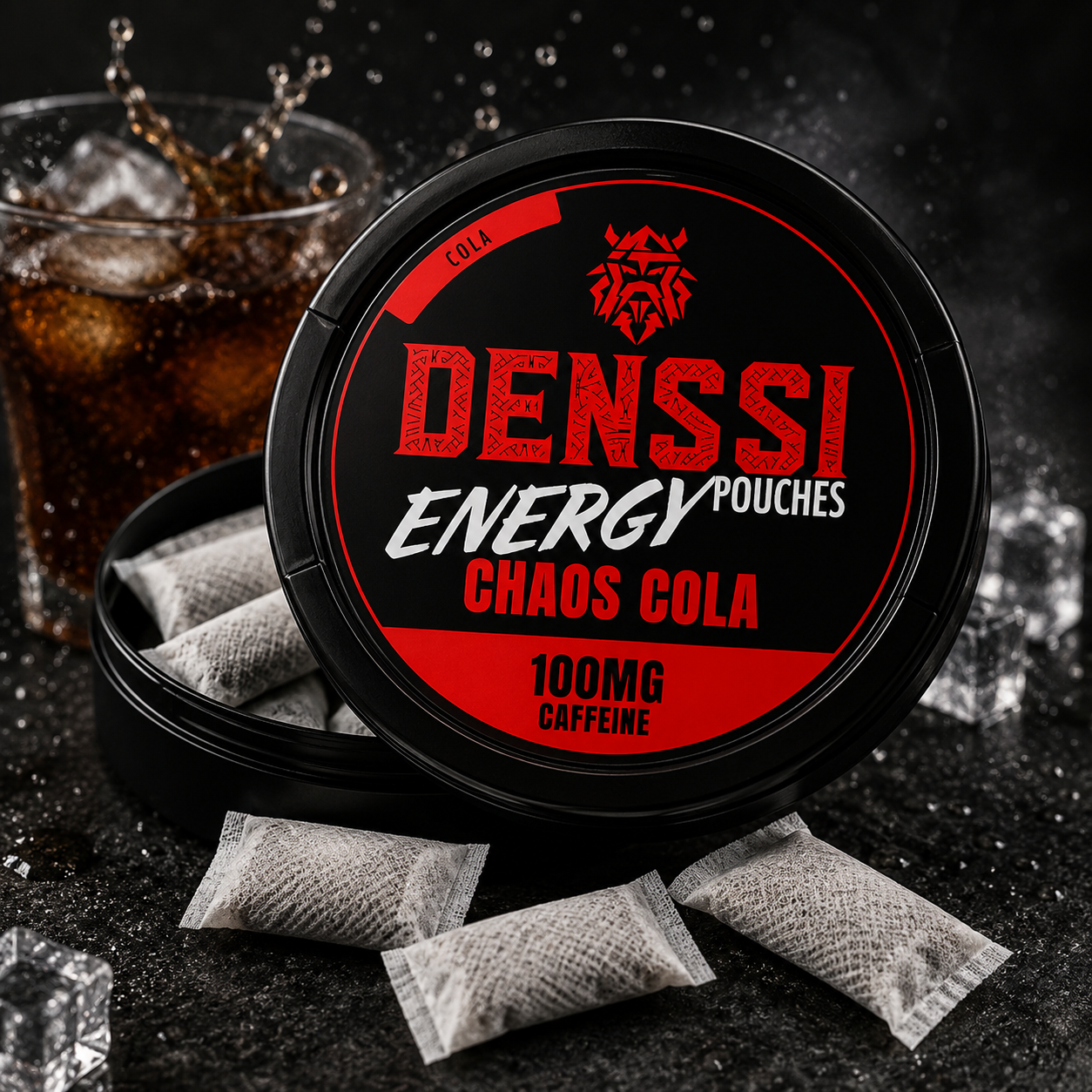 Denssi Energy Chaos Cola – Nikotinfreie Energy Pouches