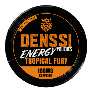 Denssi Energy Tropical Fury – Nikotinfreie Energy Pouches