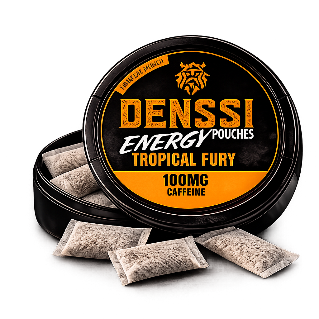 Denssi Energy Tropical Fury – Nikotinfreie Energy Pouches