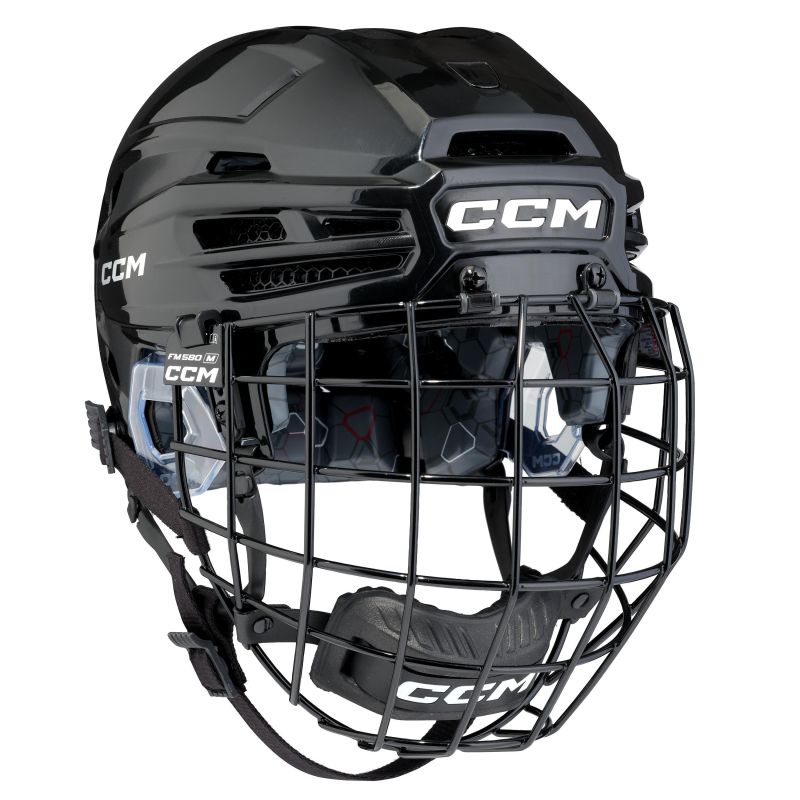CCM Tacks 920 SR Hockey Helm, schwarz mit Gitter S-L