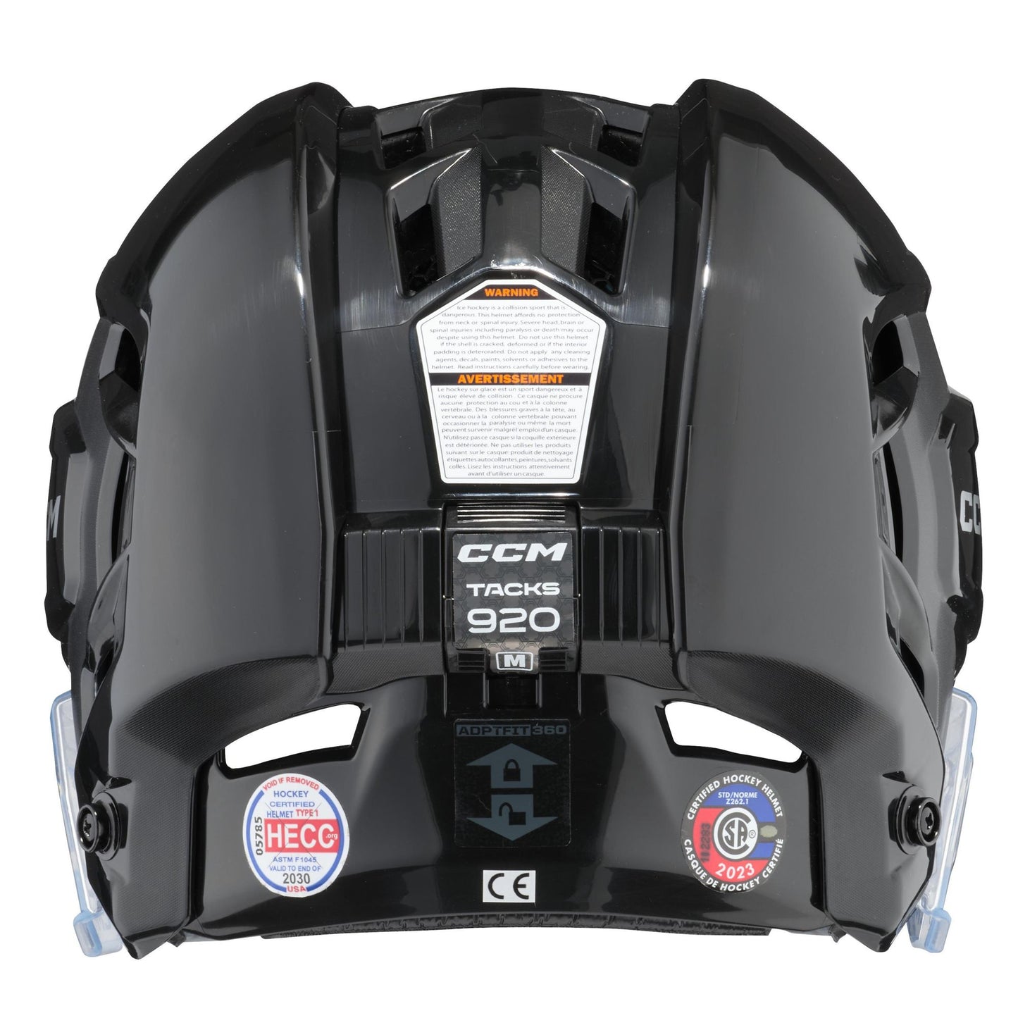 CCM Tacks 920 SR Hockey Helm, schwarz mit Gitter S-L