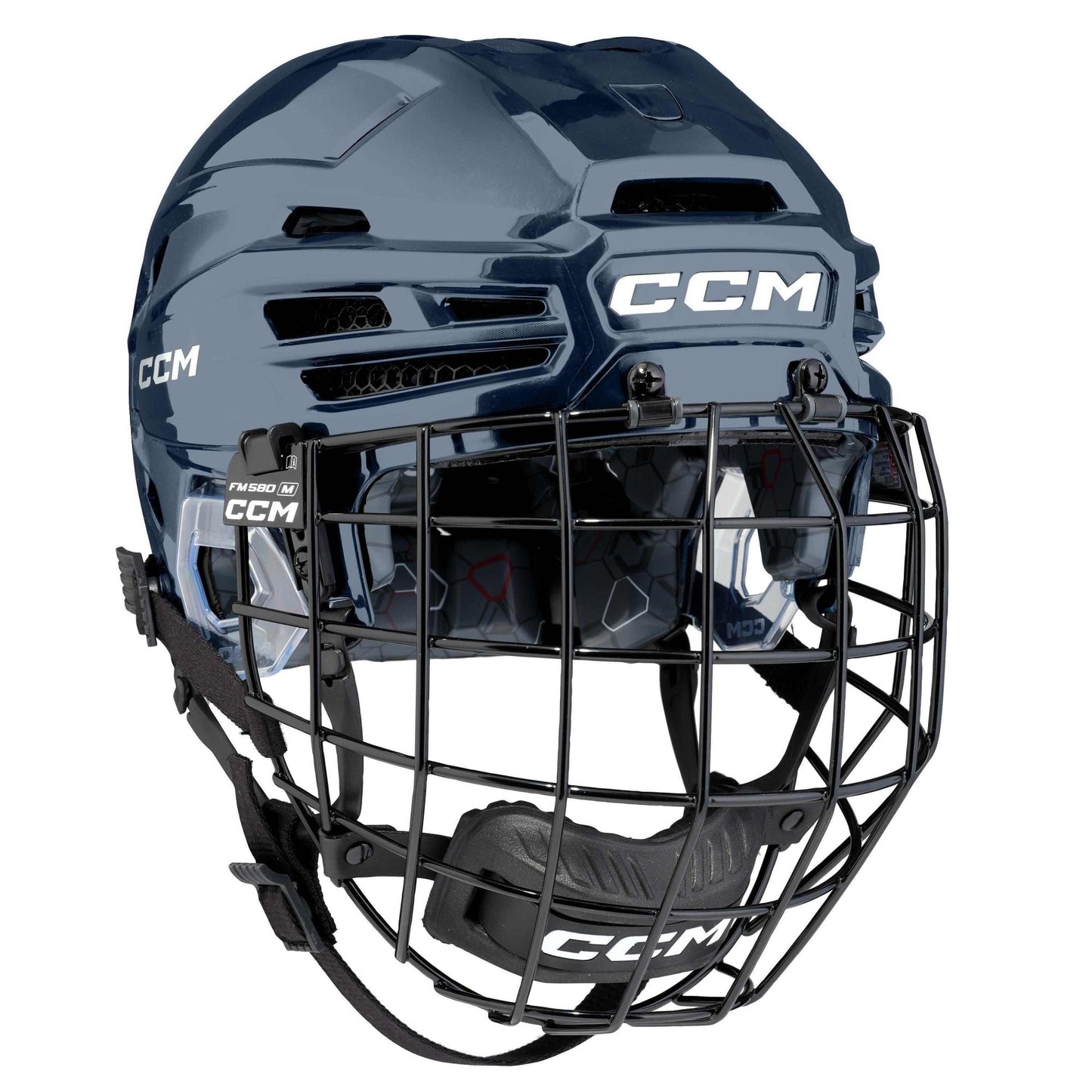 CCM Tacks 920 SR Hockey Helm, navy mit Gitter S-L