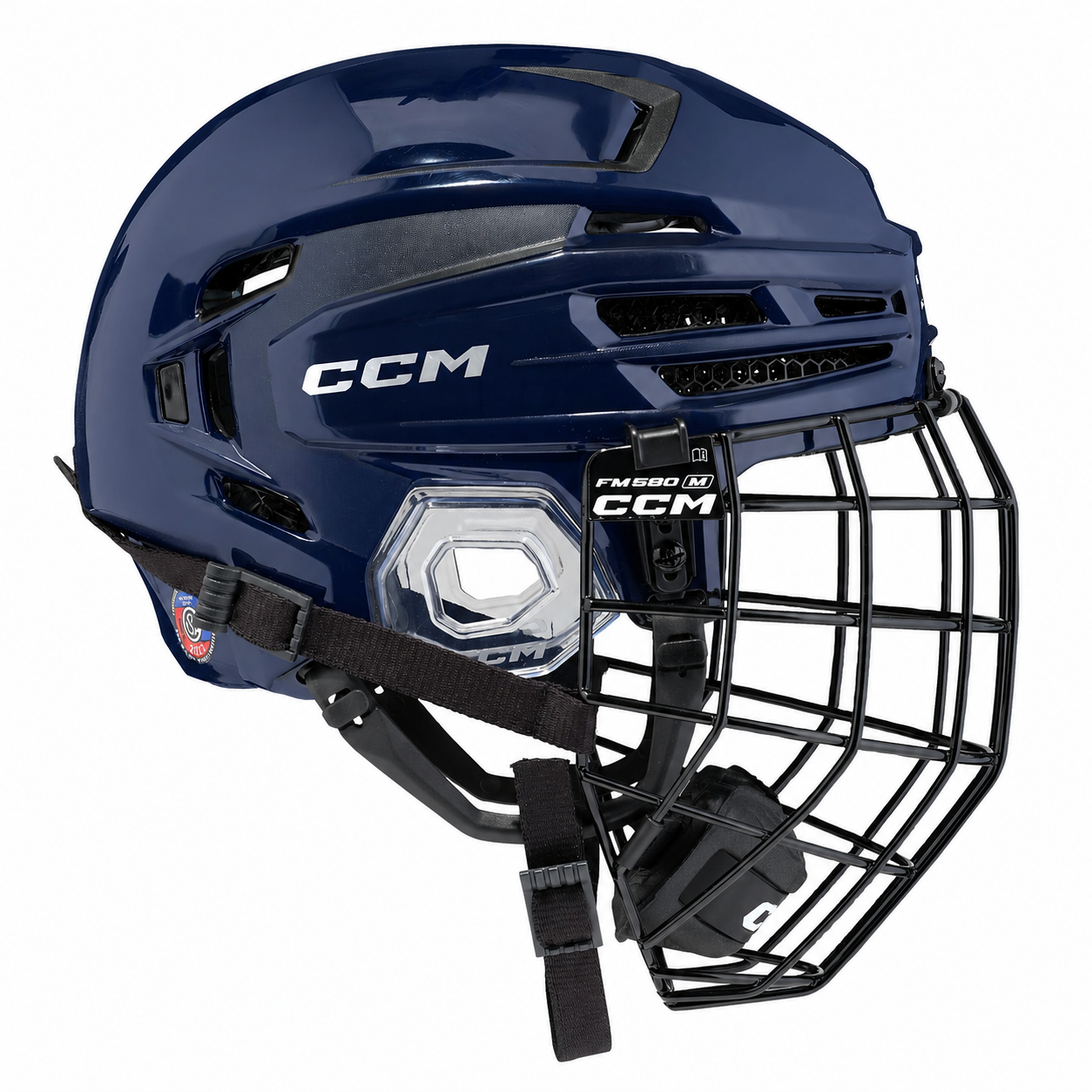 CCM Tacks 920 SR Hockey Helm, navy mit Gitter S-L