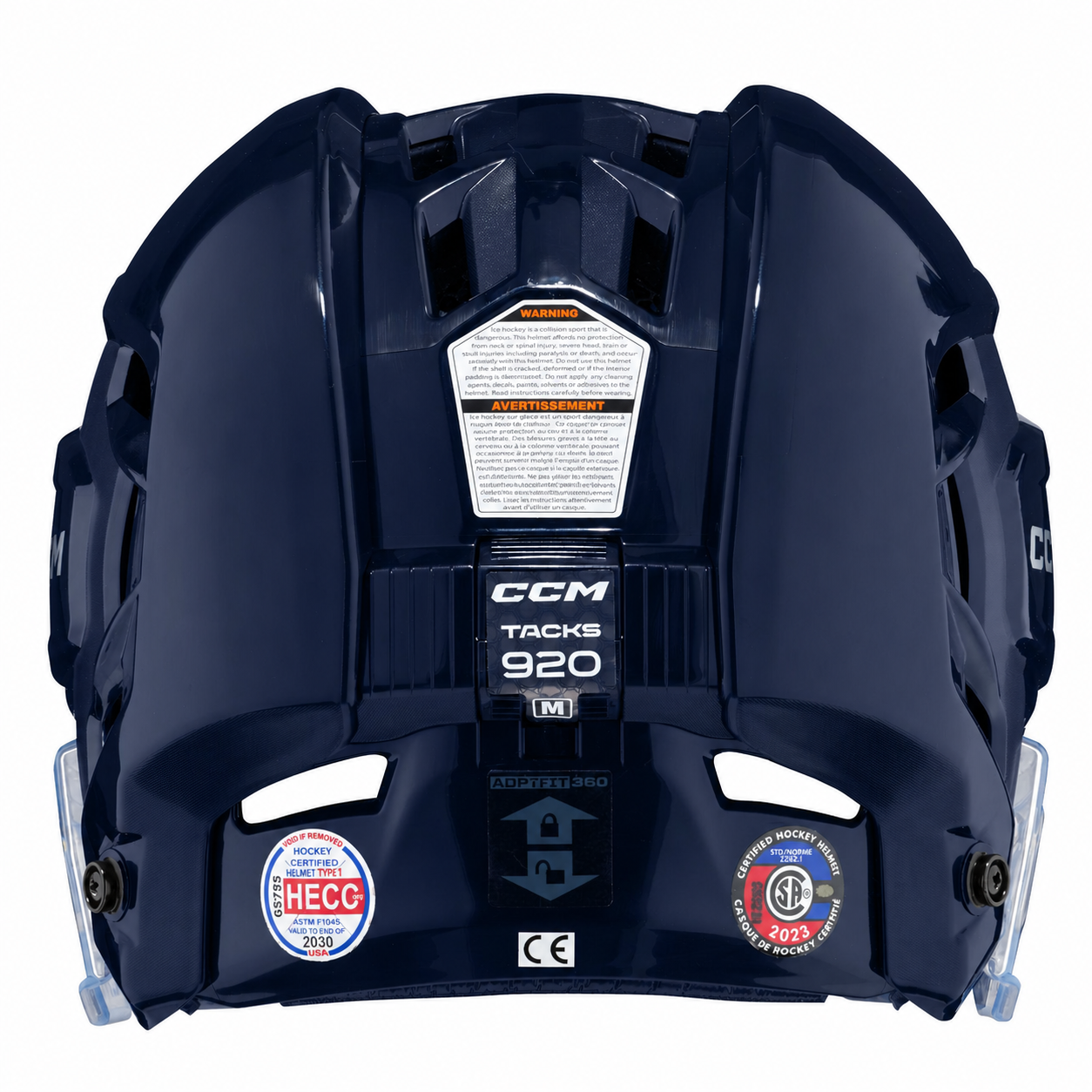 CCM Tacks 920 SR Hockey Helm, navy mit Gitter S-L