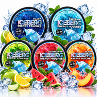 Iceberg Energy Pouches 5er SET, 150mg Koffein