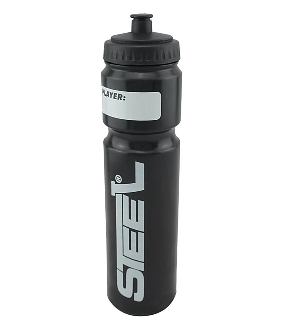 Trinkflasche Steel Silver-Save f. Eishockey kurzer Halm 1l