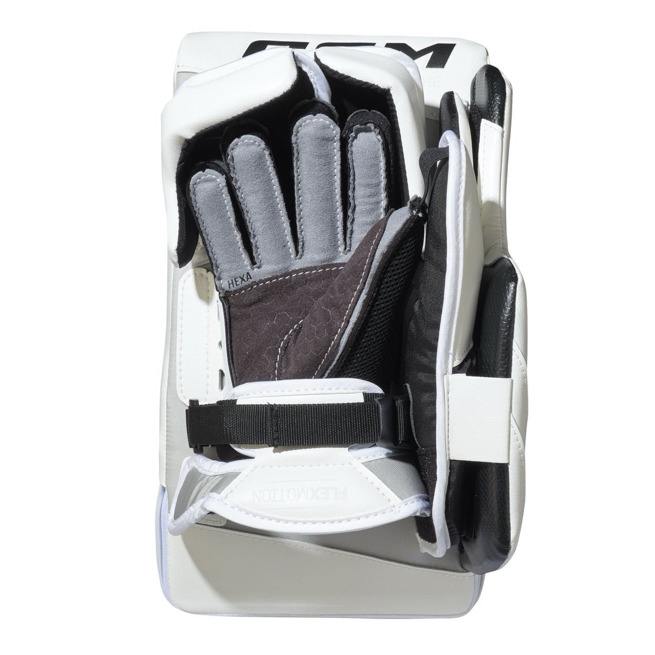 CCM Tacks Goalie Blocker Intermediate – Weiß / Regular (Stockhand)