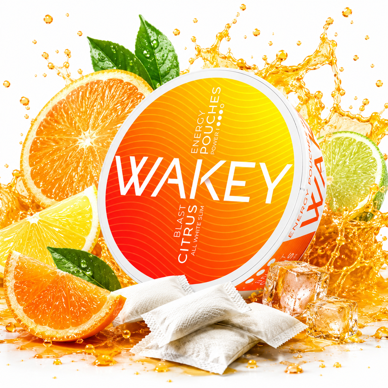 Wakey Energy Pouches – Nikotinfreie Energy Pouches mit 50 mg Koffein