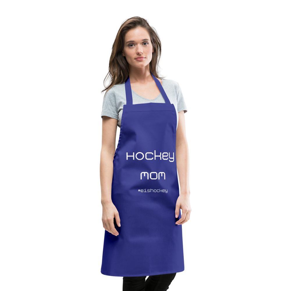 Kochschürze Hockey MOM für Eishockey Mütter - Royalblau