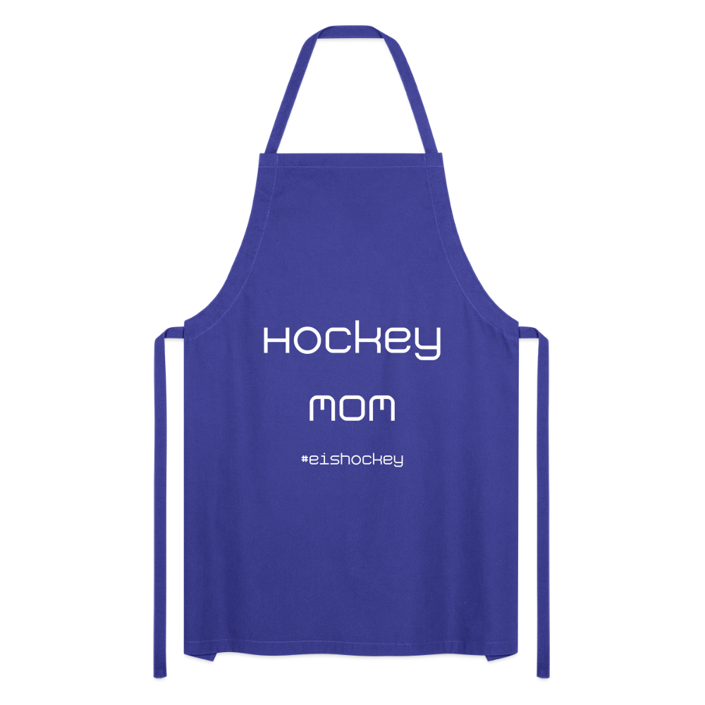 Kochschürze Hockey MOM für Eishockey Mütter - Royalblau