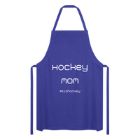 Kochschürze Hockey MOM für Eishockey Mütter - Royalblau