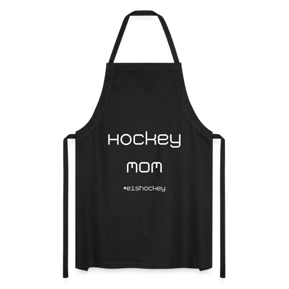 Kochschürze Hockey MOM für Eishockey Mütter - Schwarz