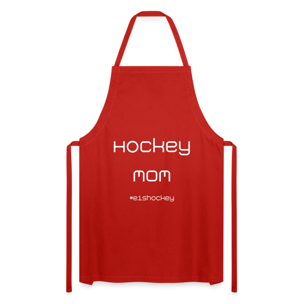 Kochschürze Hockey MOM für Eishockey Mütter - Rot