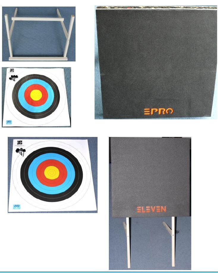 Eleven SET bow stand with target 60x60