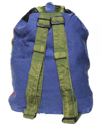 Hippie Rucksack stone washed, cultbagz flower 06