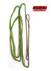 Corda Dacron Stringflex verde per archi ricurvi 48-70 pollici in 10-12 fili