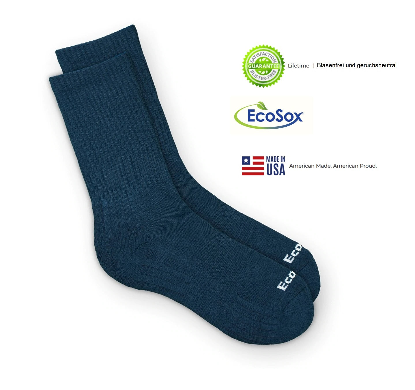 ECOSOX CREW socks, bamboo | Bamboo work and sport