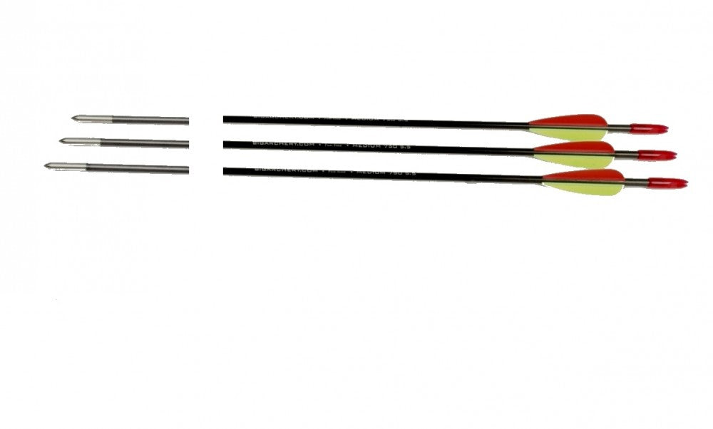 3 frecce in carbonio da 27,5 pollici Big Archery Super Light, frecce in carbonio per tiro con l'arco