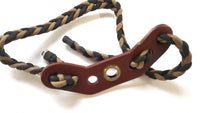 Bow sling OMP one for archery, leather with screwing option
