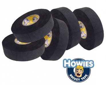 5x Howies hockey tape black 1" - 25m