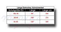 Schnürsenkel gewachst f. Eishockey Schlittschuhe 244-305 cm