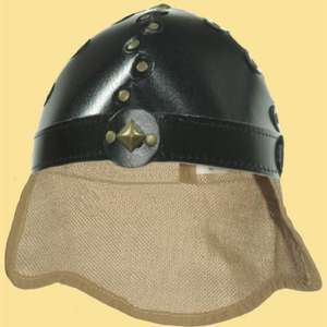 Knight helmet with neck protection jute - knight helmet