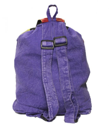 Hippie backpack stone washed, cultbagz flower 03
