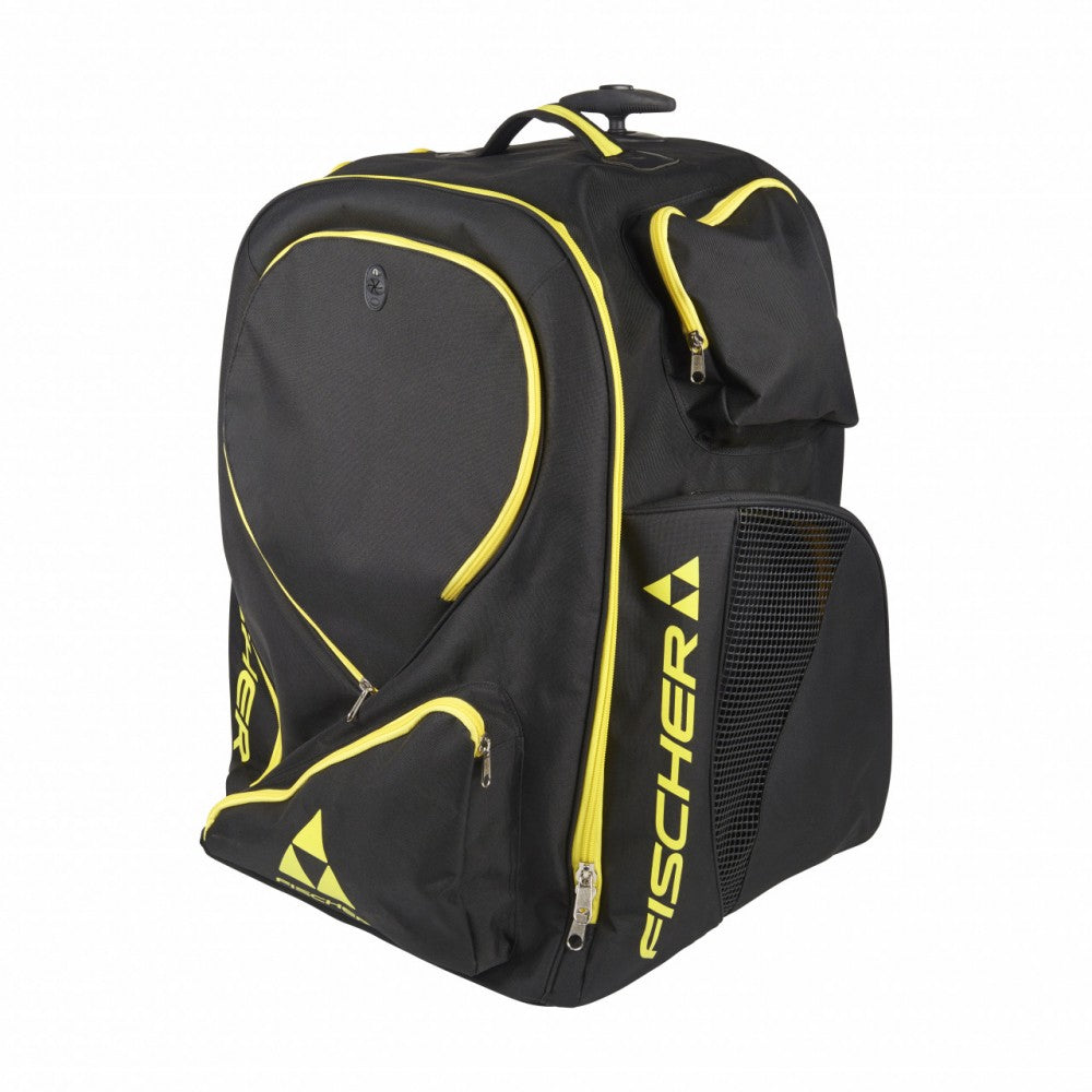 Fischer junior bag hockey H01219 black/yellow Wheelbag with wheels