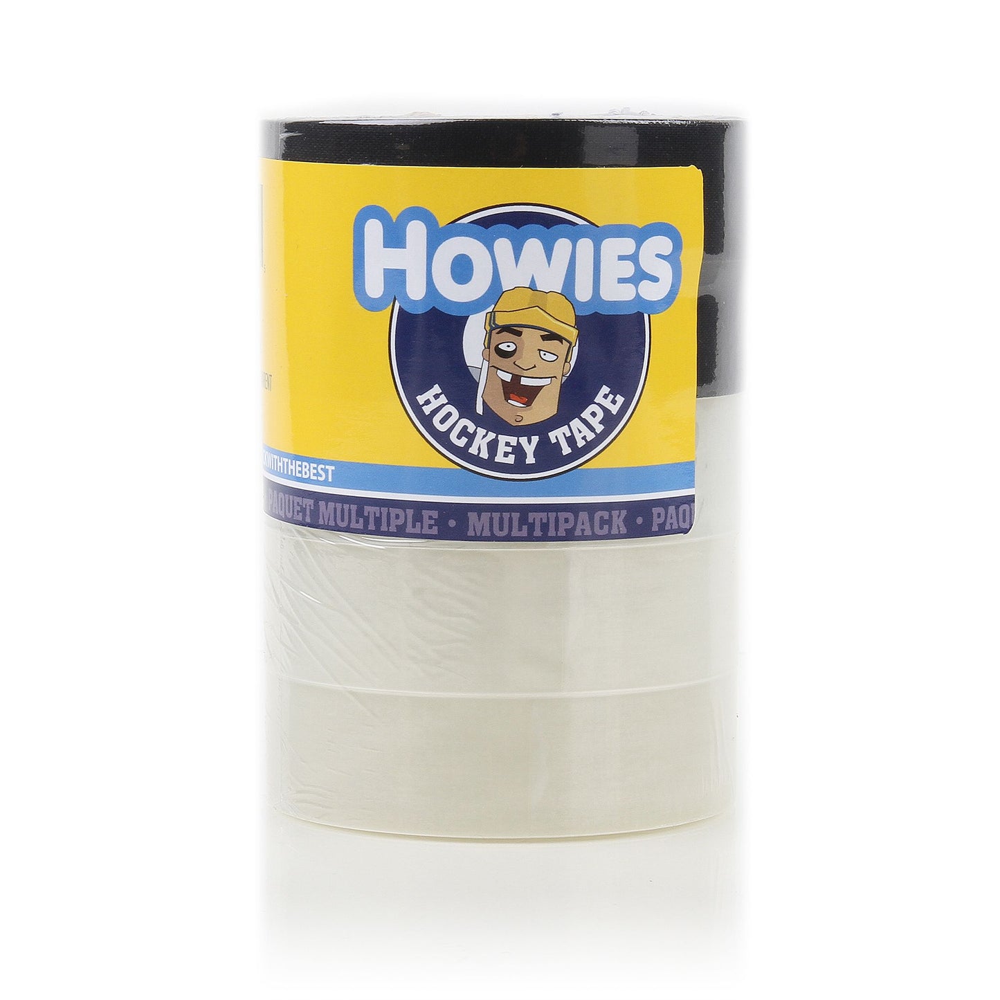Howies Hockey Tape SET  - 2 schwarz 25mm + 3 Stutzentape Shin Pad 25mm