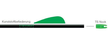 Freccia sportiva, freccia Easton Trooper, 30 pollici con punta TSK