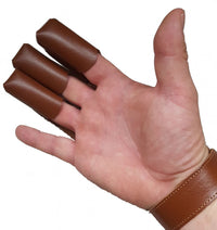 Archery glove, leather archery glove black.bulls Halona S-XL