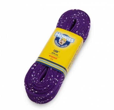 Howies colored Wax Molded Tip laces purple