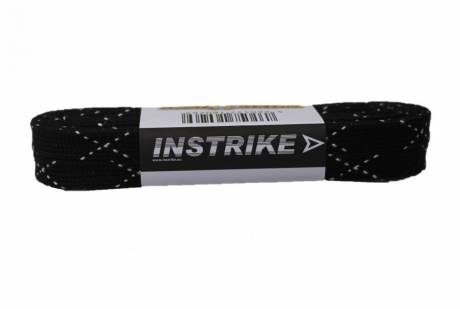 Instrike laces waxed for hockey, ice hockey 244-330cm black
