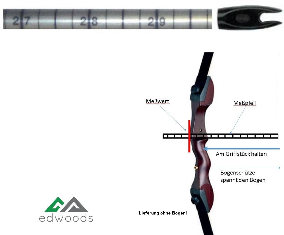 Maßpfeil, Pfeil zum Messen der Bogenlänge – Halona
