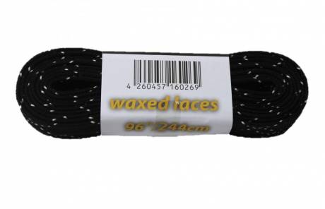 Instrike laces waxed for hockey, ice hockey 244-330cm black