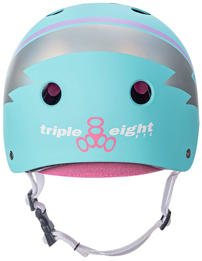 Casco da skate in linea Triple Eight certificato Sweatsaver Skate Helmet Teal L-XL