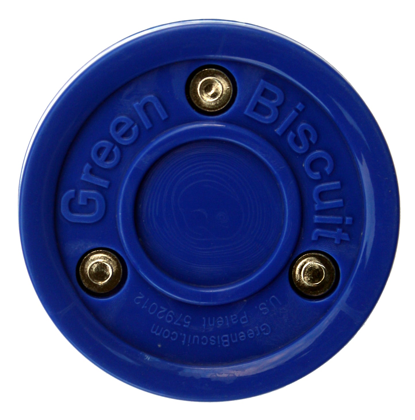 Green Biscuit training puck original color blue for ice hockey
